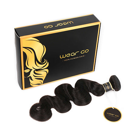Wear Go Premium 9A Brazilian Human Virgin Hair Afro Curly Natural Black 3 Bundles Deal