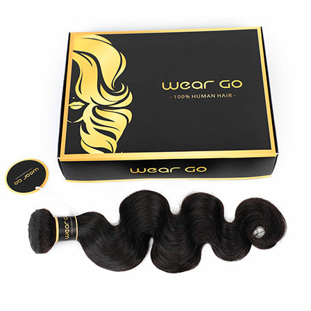 Wear Go Premium 9A Brazilian Human Virgin Hair Afro Curly Natural Black 3 Bundles Deal