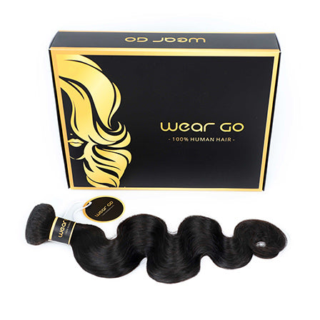 Wear Go Premium 9A Brazilian Human Virgin Hair Afro Curly Natural Black 3 Bundles Deal