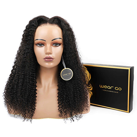 Wear Go Kinky Curly Wear Go 4x6 HD Lace Glueless Wigs Wear Go Pre Cut Lace Human Hair Wigs