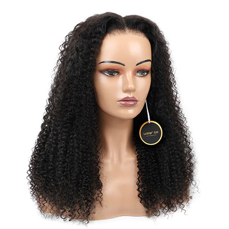 Wear Go Kinky Curly Wear Go 4x6 HD Lace Glueless Wigs Wear Go Pre Cut Lace Human Hair Wigs