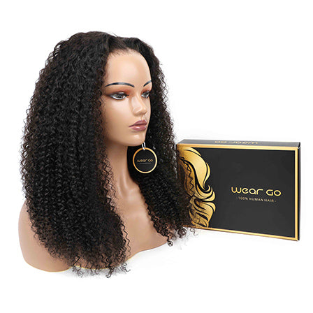 Wear Go Kinky Curly Wear Go 4x6 HD Lace Glueless Wigs Wear Go Pre Cut Lace Human Hair Wigs