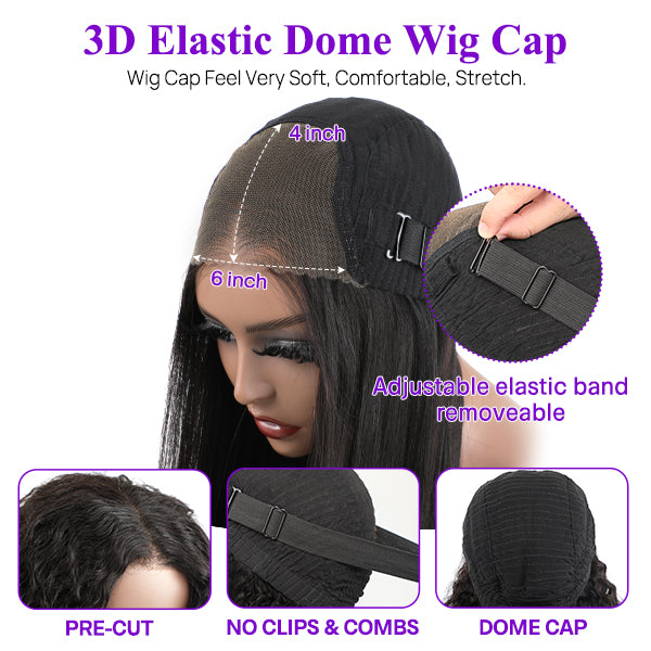 Wear Go Pre Cut HD Lace Kinky Curly Wear Go Glueless Highlights Wig