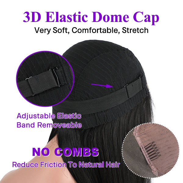 Wear Go Pre Cut 4x6 HD Lace Water Wave Wear Go Highlights Ombre Hair Glueless Wig